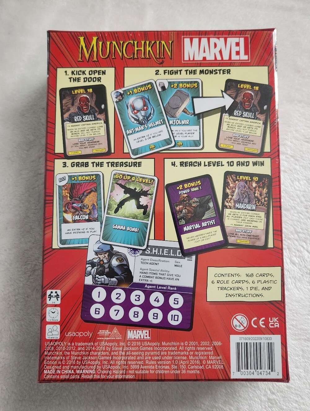 NEW SEALED Munchkin Marvel Card Game Steve Jackson Games USAopoly 2016 - Picture 9 of 9